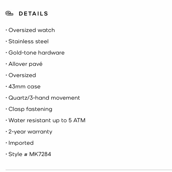 Michael Kors Lennox Animal Pave Gold Tone Watch - Picture 2 of 2